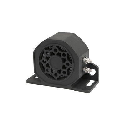 12V - 24V Car Reverse Horn IP67 Truck Reversing Alarm Negro com suporte de montagem de aço inoxidável