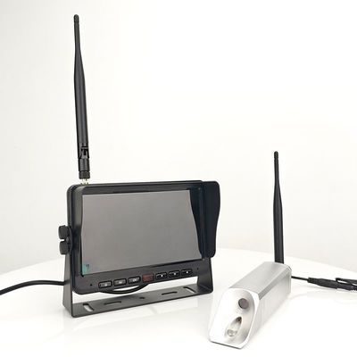 2412MHz - 2484MHz Sistema de câmera sem fio de empilhadeira de 7 polegadas Câmera sem fio de visão traseira