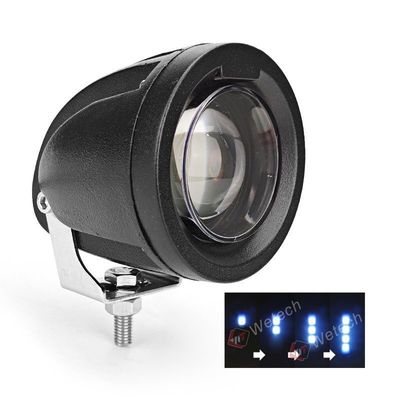 Lâmpada de Frecha Azul 8W Luz de Segurança Azul IP67