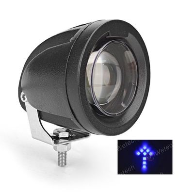 Luz de aviso de empilhadeira de seta azul com suporte de montagem de aço inoxidável para segurança e durabilidade