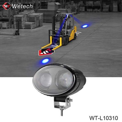 10V - 80V Luz LED azul IP67 Luzes de caminhão com suporte de montagem de aço inoxidável