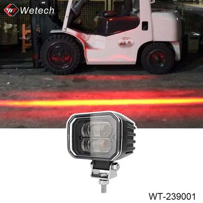10V - 80V Forklift Luz de Zona Vermelha 30W LED Forklift luzes de segurança com suportes de aço inoxidável
