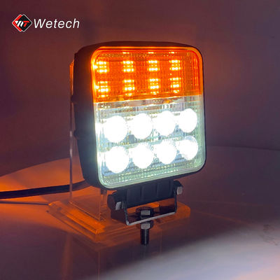 Luz de Trabalho para Veículos Off-road LED de 24W com Sinalizador, à Prova d'Água IP67 e Suporte a Pagamentos em USD