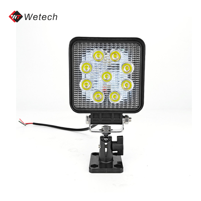 DC 12V 24V 27W Tractor Forklift Luz de trabalho LED Luz dianteira LED