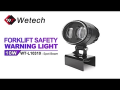 WT-L10310 10V - 80V Luz de Ponto LED Azul IP67 Faróis de Ponto para Caminhão com Suporte de Montagem em Aço Inoxidável