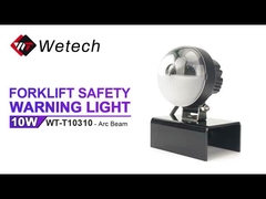 WT-T10310 IP67 Luz de segurança de arco de empilhadeira 10W Luzes laterais vermelhas de empilhadeira
