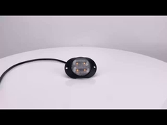 WT-TC10912-1 Lâmpadas flash 12V 24V LED Amber Strobe luz de aviso para caminhões 3m autocolante