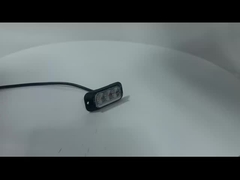 WT-T10909 IP67 Flash Strobe Ambrado Luz LED 12V 24V Lâmpada Strobe de caminhão