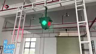 Luz de segurança para empilhadeiras AI aumenta a eficiência do armazém